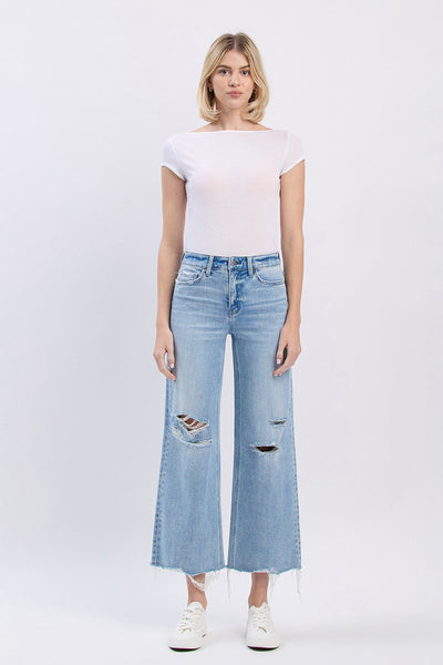 maddox high rise wide leg jeans | surf rider