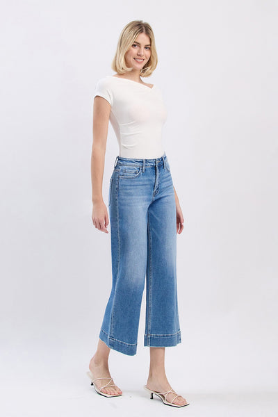 aria high rise crop wide leg jeans | onsite