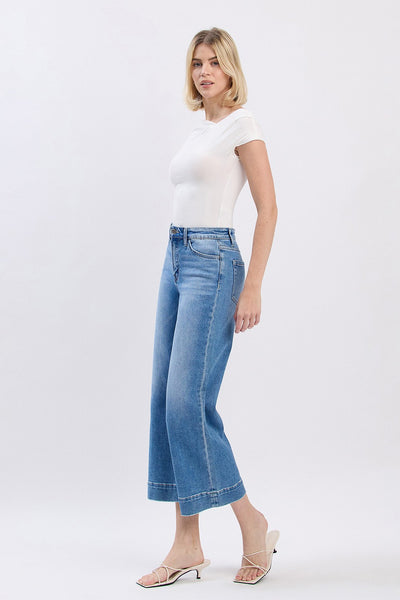 aria high rise crop wide leg jeans | onsite