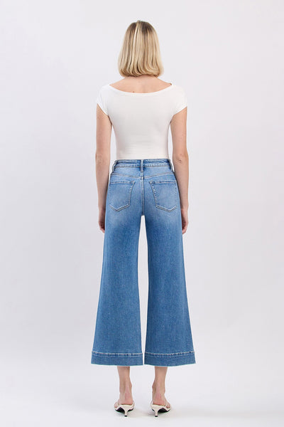 aria high rise crop wide leg jeans | onsite