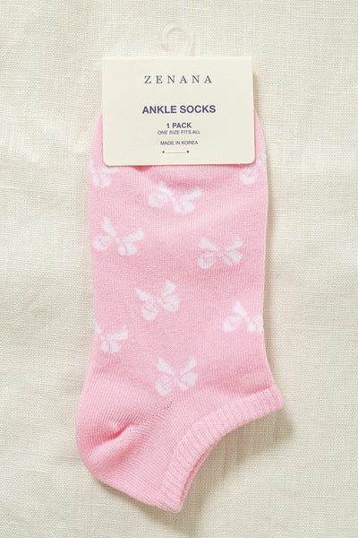 printed bow socks!