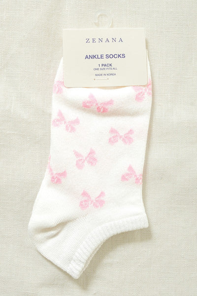 printed bow socks!