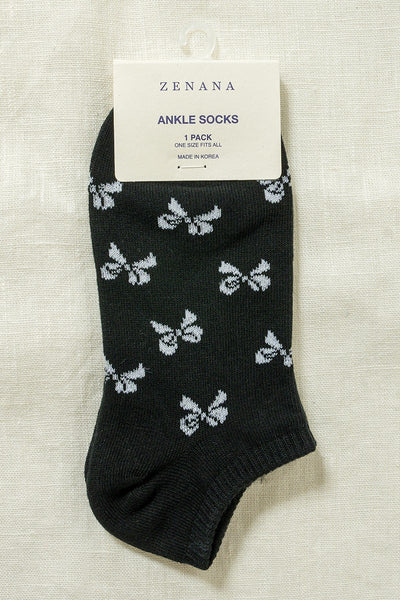 printed bow socks!