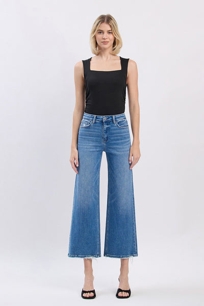 miya high rise wide leg jeans | blue soul