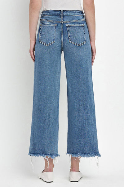 jenny high rise crop flare wide leg jeans | sagacity