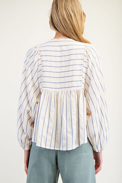 sweeter in stripes top | blue