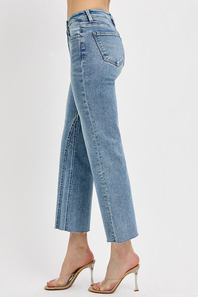 tucker mid-rise crop flare jeans | medium