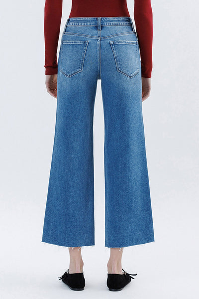 cohen high rise crop slim wide jeans | jubilation