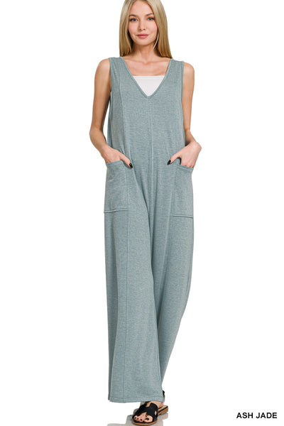 hidden gem french terry jumpsuit | ash jade