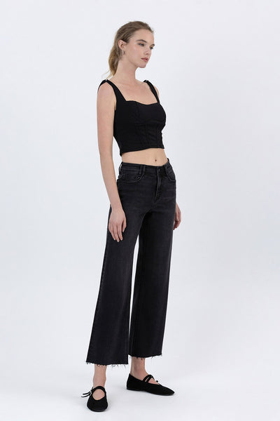 dixie high rise ankle wide jeans | xavier