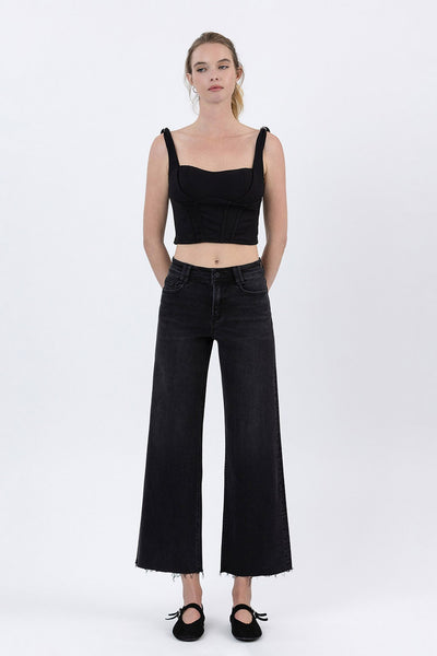 dixie high rise ankle wide jeans | xavier