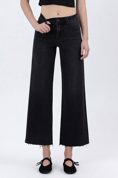 dixie high rise ankle wide jeans | xavier