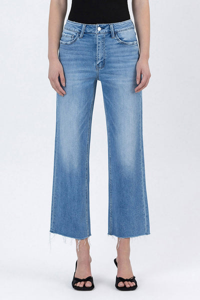 malcolm high rise crop slim wide jeans | well-balanced
