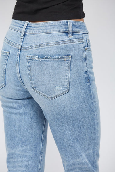 aubrey mid-rise straight leg jeans | glaucous