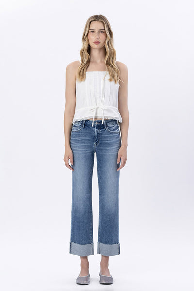 winston high rise ankle straight jeans | radiantly