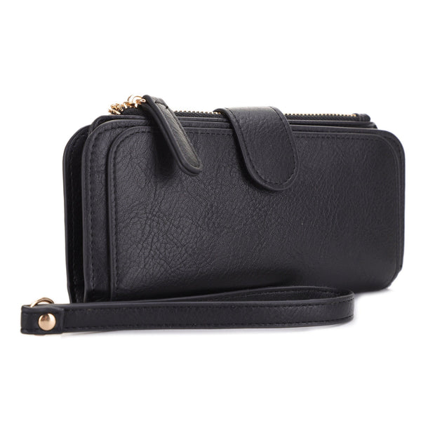 multisection wallet + wristlet!