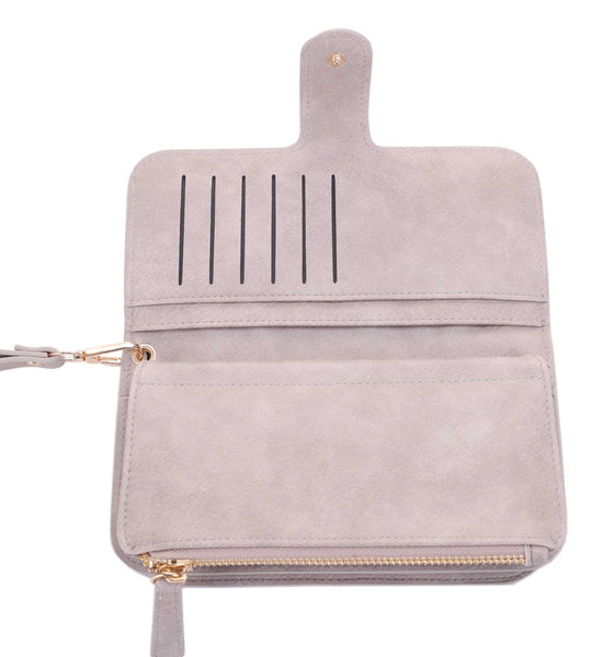 multisection wallet + wristlet!