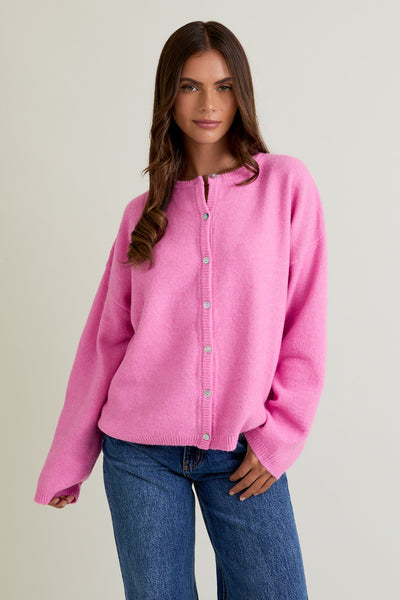 couldn't miss it plush cardigan | pink