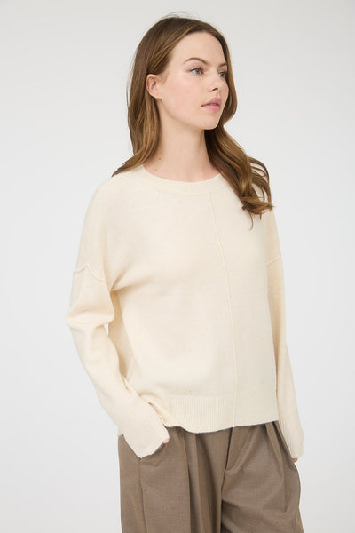 calling on you lightweight knit sweater | ivory