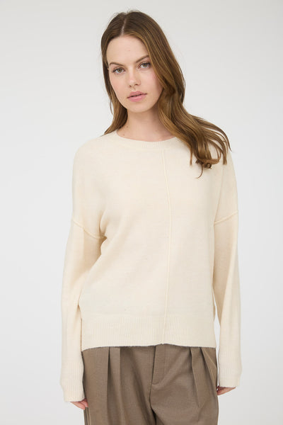calling on you lightweight knit sweater | ivory