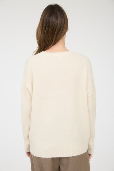 calling on you lightweight knit sweater | ivory