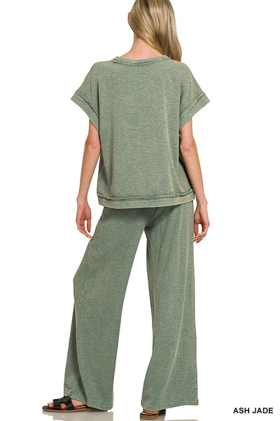 take your pick washed slub tee | ash jade