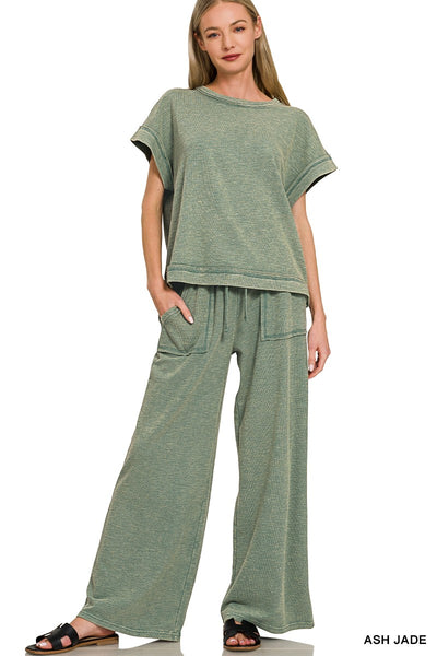 take your pick washed slub tee | ash jade
