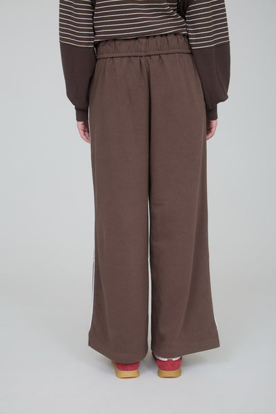 as promised fold over waist sweatpants | brown