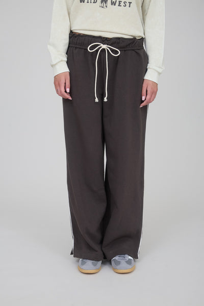as promised fold over waist sweatpants | charcoal