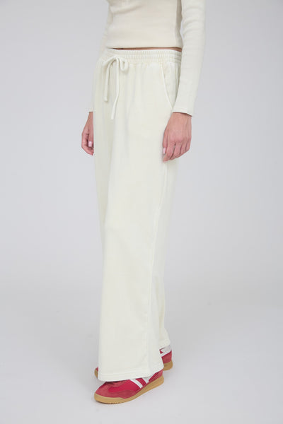 running the show washed wide leg lounge pants | khaki