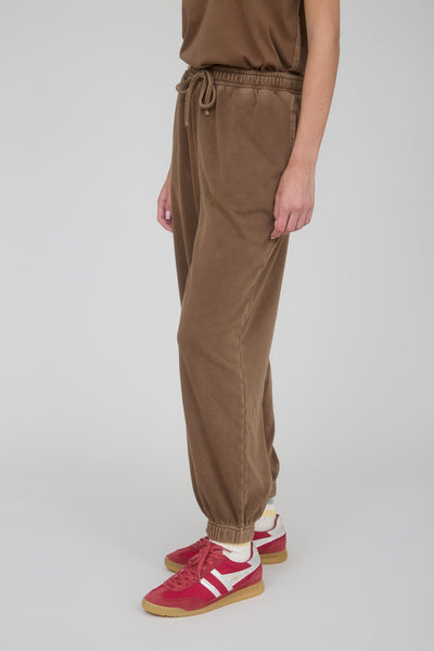 truth be told washed drawstring joggers | brown