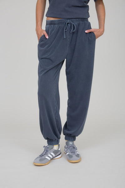 truth be told washed drawstring joggers | navy