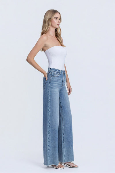 rhodes super high rise wide leg jeans | closeness