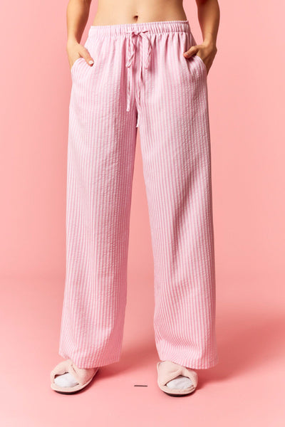 always invited striped pants | pink