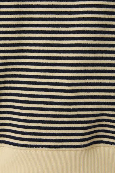 rocking with you striped mock neck + short set | navy + yellow