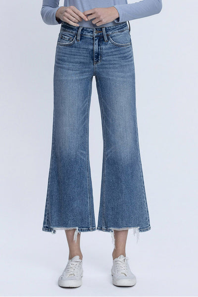 hollis mid rise crop vintage flare jeans | amazing