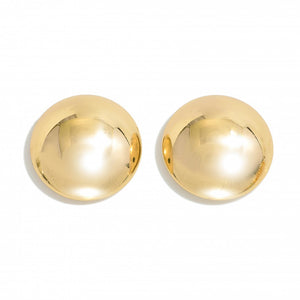 oversized metal studs | gold