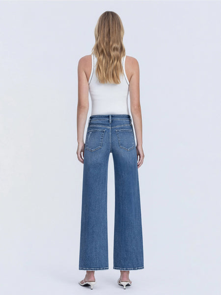 noah high rise wide leg ankle jeans | charm