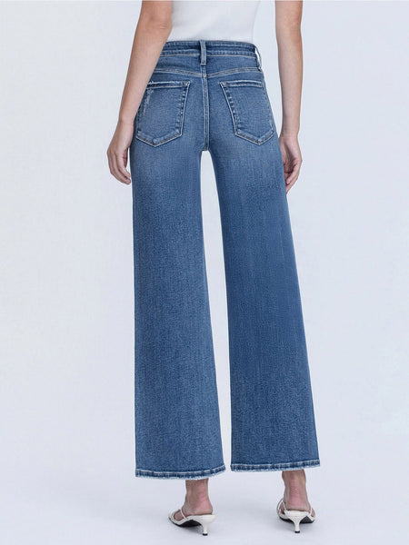 noah high rise wide leg ankle jeans | charm