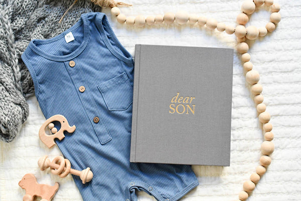 Dear Son Childhood Keepsake Book | Blue