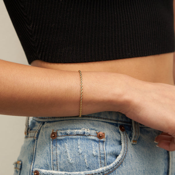 brenda grands | rope chain bracelet