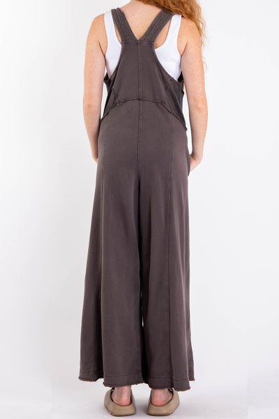just the beginning jumpsuit | charcoal