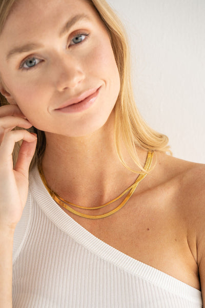 brenda grands | herringbone necklace