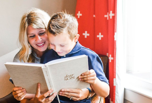 Dear Son Childhood Keepsake Book | Blue