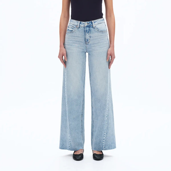 jensen high rise wide leg jeans | light wash