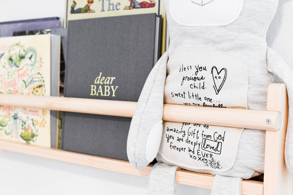 Dear Baby: Pregnancy Prayer Journal + Memory Book for Moms | Gray