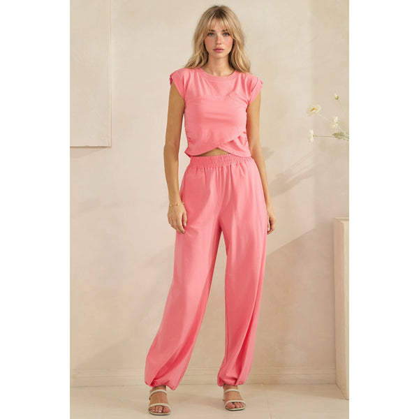 dash of sunshine sky drift lounge set | pink