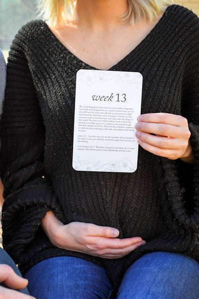 Pregnancy Prayer Cards | White