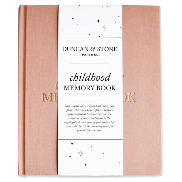 Childhood Memory Book for New Mom | Rose Gold