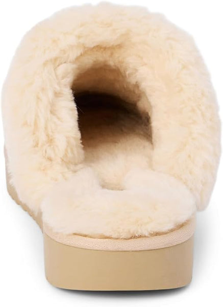 taos faux fur slide, matisse | natural